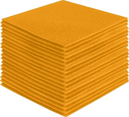 Miniatura 47 de FabricLA Hojas de fieltro acrílico para manualidades, cuadrados de fieltro precortados suaves de 4 x 4 pulgadas (3.9 in x 3.9 in), utiliza hojas