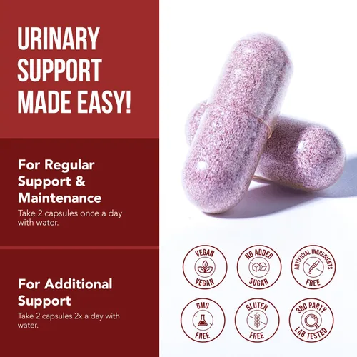Miniatura 9 de CranEaze®: Extracto de Jugo de Arándano Plus D-Manosa – 36 mg PAC, 100% PAC Soluble - Apoya la Salud del Tracto Urinario – Las Píldoras de Arándano
