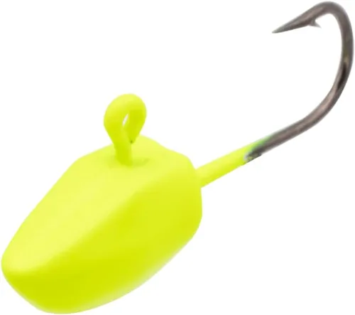 Miniatura 8 de Eurotackle ESR Nano Tungsten Ice Fishing Jig Enhanced Sonar Return 2 Pack Chartreuse