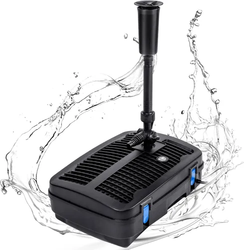 Miniatura 9 de Anbull Bomba de fuente de filtro de estanque, bomba de agua sumergible de 660 GPH 110 V/50 W para estanques al aire libre, sistema de filtro