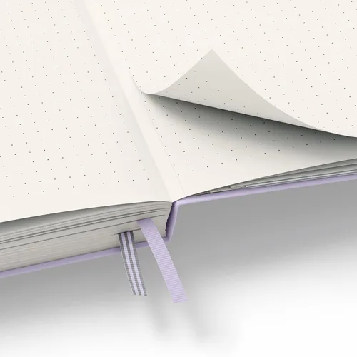 Miniatura 4 de LEUCHTTURM1917 - Cuaderno de tapa dura mediano A5 con 251 páginas numeradas para escritura y diario (lila, con puntos)