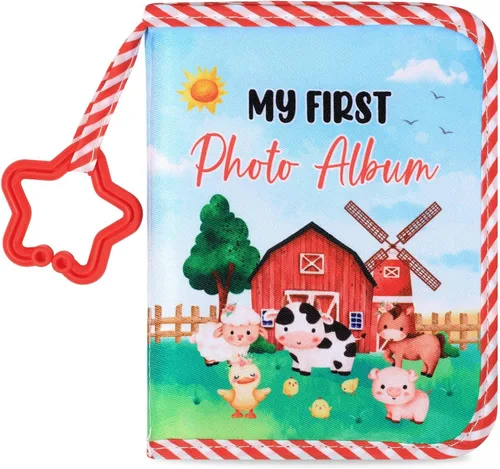 Miniatura 15 de Baby's My First Family Álbum Familiar Mi Primer Álbum de Fotos Suave Libro de Tela con Fotos Adventure Land My First Book of Photos Álbum