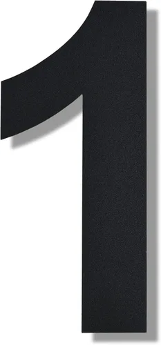 Miniatura 10 de BetLight Números de casa modernos, número de dirección flotante de acero inoxidable de 10 pulgadas de alto para exterior/negro/número 3