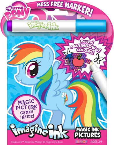 Miniatura 4 de My Little Pony Imagine - Juego de 3 libros para colorear de tinta sin desorden MLP para niños, recuerdos y actividades de fiesta de My Little Pony