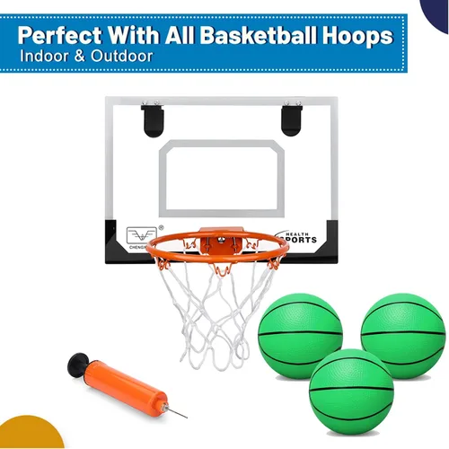 Miniatura 5 de Umnodobn Mini baloncesto de PVC de 6 pulgadas para mini aros de interior, repuesto de goma suave de 6 pulgadas para aros de puerta, ideal