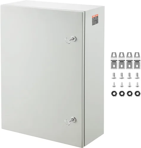 Miniatura 15 de VEVOR NEMA - Caja de acero de 16 x 16 x 6'', caja eléctrica de acero NEMA 4X, IP66 impermeable y a prueba de polvo, caja de conexiones eléctricas