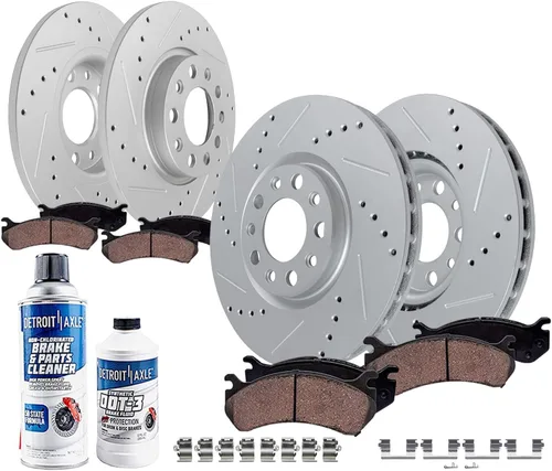 Miniatura 34 de Detroit Axle - Kit de freno trasero para Chevy GMC Silverado Sierra Suburban 1500 Yukon Tahoe Avalanche Cadillac Escalade Pinza de freno de disco
