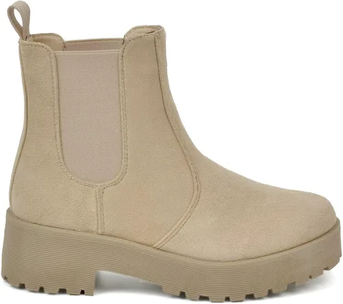 Miniatura 2 de MUSSHOE Chelsea Chunky Heel Boots Womens Fall Ankle Platform Boot Slip On Winter Moto Booties for Women Trendy Comfy