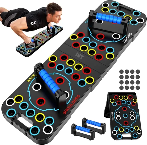 Miniatura 11 de IUT Solid Push Up Board 15 in 1 Home Workout Equipment Multi-Functional Pushup Stands System Fitness Floor Chest Muscle Exercise Professional M1