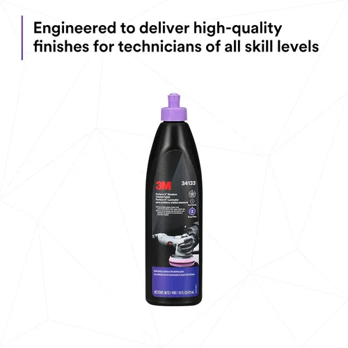 Miniatura 6 de 3M Perfect-It - Pulidor orbital aleatorio, 34133, 1 pinta, pulidor de corte rápido para pulir y pulir automotrices, acabado de alto brillo