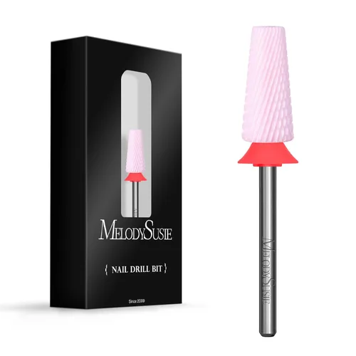 Miniatura 11 de MelodySusie Brocas de uñas 5 en 1, brocas de cerámica de corte cruzado de 3/32 pulgadas, adecuadas para manicura, pedicura, cutícula, esmalte en Rosa