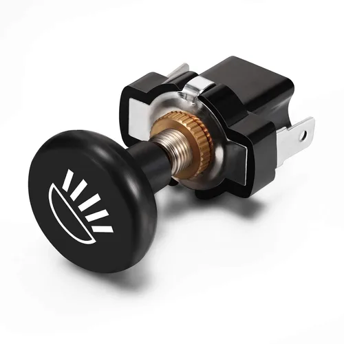Miniatura 3 de HESTYA Interruptor de luz para carrito de golf, 3 piezas, interruptor de luz de empuje de 12 voltios para carrito de golf, botón de empuje y tirón