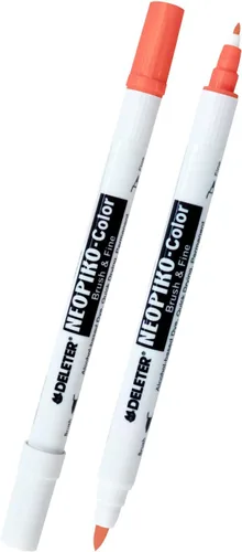 Deleter Neopiko - Marcador de color [tinta a base de alcohol, punta dual] [Color: (367) rojo] Para diseño gráfico e ilustración profesional de manga