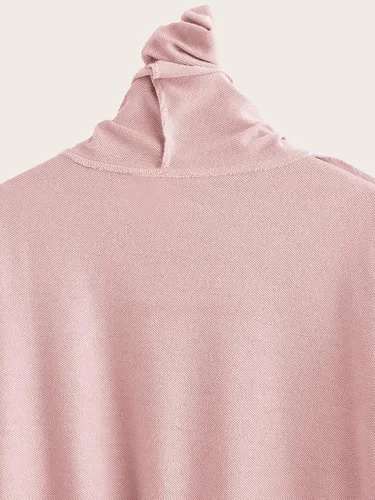 Miniatura 6 de Floerns Sudadera con capucha de manga larga con estampado gráfico de corazón para niñas