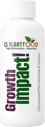 Growth Impact - Solución vitamínica súper concentrada – GS Plant Foods Plant Liquid All Purpose Plant Nutrition Vitaminas y hormonas para todo tipo