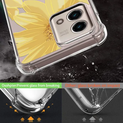 Miniatura 4 de Osophter Funda para Moto G Stylus 5G 2023: funda de teléfono para Motorola G Stylus 5G 2023 (flor de sol grande)
