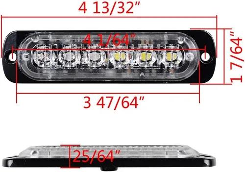 Miniatura 6 de Corp - Juego de barra de luz estroboscópica de seguridad de emergencia de 30 pulgadas, 56 LED, luz estroboscópica en la azotea con 20 piezas ultra