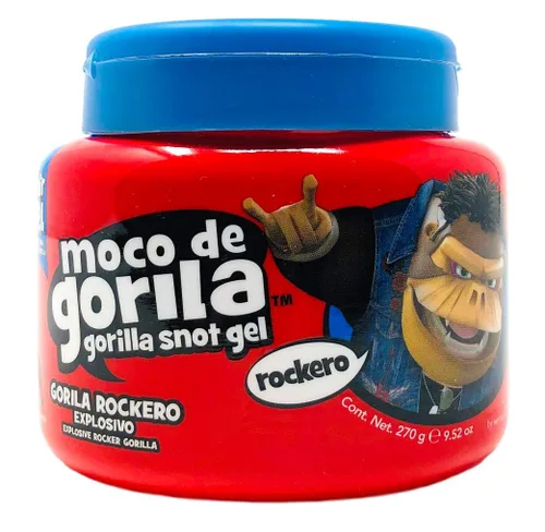 Moco de Gorila Rockero Gel para el cabello, gel explosivo para peinar el cabello para una sujeción extrema de larga duración, Gorilla Snot Gel es el