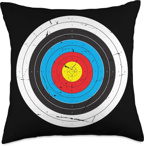 Miniatura 5 de Archer Gifts Archery Accessories & Stuff (Impresión en la parte posterior) Divertida almohada retro con tiro con arco Target Hunter, 16 x 16