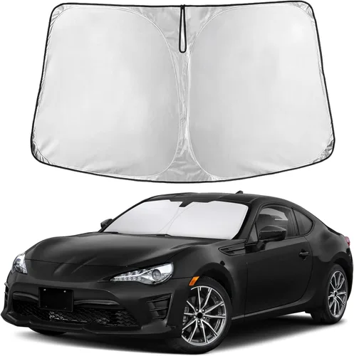 Miniatura 122 de Econour Parasol para parabrisas compatible con Honda Civic 2016-2021, protector de parasol plegable para ventana, bloquea los rayos UV y mantiene tu
