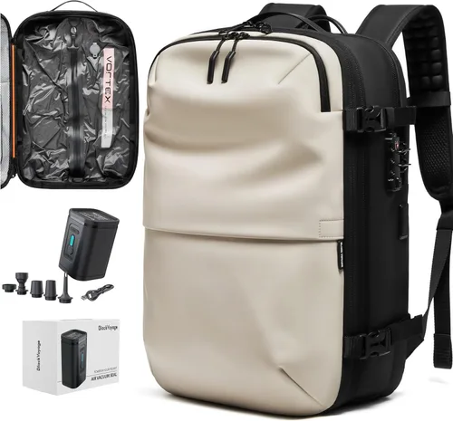 Miniatura 11 de BlackVoyage Vortex Vacuum Seal Travel Backpack 60L Expandable Air Compression System Water Resistant TSA Lock Carry-On