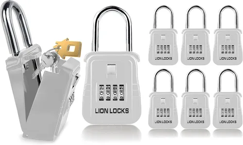 Miniatura 10 de Lion Locks Caja de Seguridad para Llaves 1500 con Código, Caja de Seguridad para Llaves al Aire Libre, Caja de Seguridad de Agente Inmobiliario