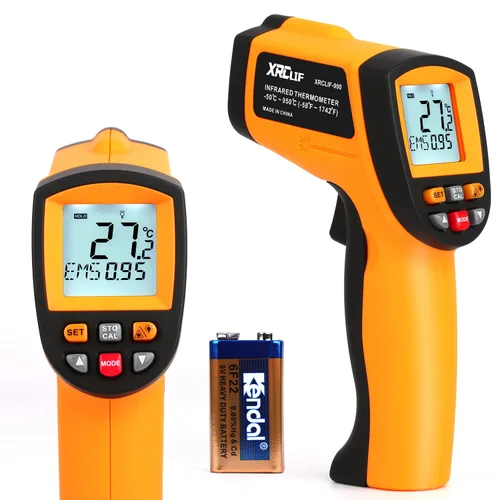 Miniatura 8 de Termómetro infrarrojo para pistola de temperatura, termómetro digital láser infrarrojo sin contacto, pistola de temperatura, termómetro IR