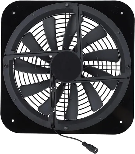 Miniatura 8 de Fdit Ventilador de escape de ático alimentado por energía solar, 100 W, 13.5 pulgadas, panel de silicona monocristalina, 18 V, para casa