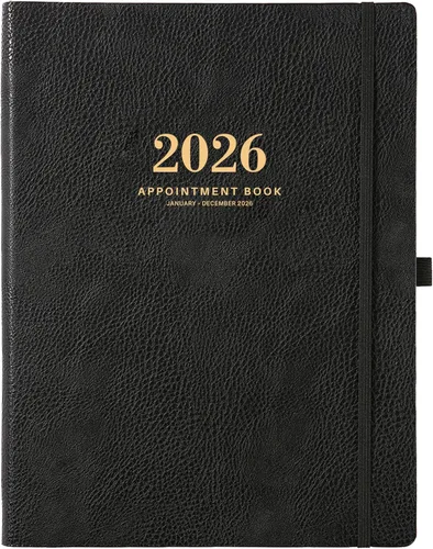 Miniatura 8 de Libro de citas semanal 2026 - Planificador diario por hora 2026 con intervalo de 15 minutos, enero 2026 - diciembre 2026, 8.5 x 11 pulgadas, logre