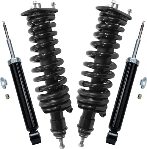 Miniatura 113 de Detroit Axle - Puntales y Amortiguadores para Chevy Traverse Buick Enclave GMC Acadia Saturn Outlook 2007-2012, 2 puntales delanteros con resorte