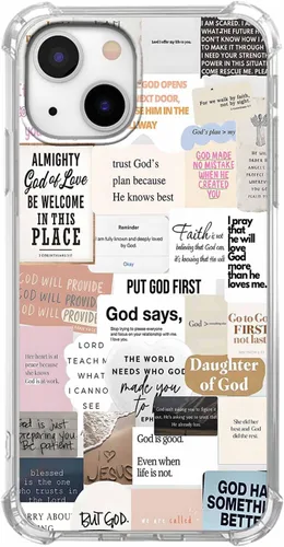 Miniatura 80 de Funda para Celular con Versículos de la Biblia, Colocación de Citas Cristianas de Jesús, Diseño Collage, Funda Protectora Suave de TPU de Moda