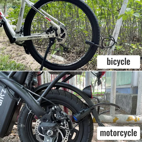 Miniatura 7 de Candado de bicicleta, [4 pies/3.9 ft] Diyife - Candados de cable para bicicleta con 2 llaves, resistente a la intemperie, cable de seguridad