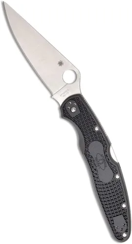 Miniatura 6 de Spyderco Cuchillo de bolsillo plegable Police con hoja de acero VG-10 de 4.2" pulgadas y mango de acero inoxidable - Cuchillo EDC para hombres