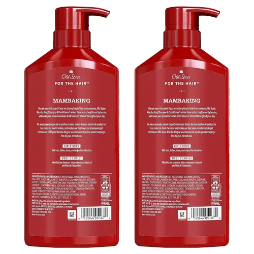 Miniatura 3 de Old Spice Juego de champú y acondicionador 2 en 1 para hombre, MambaKing, para todo tipo de cabello, cabello más saludable, más completo, de aspecto