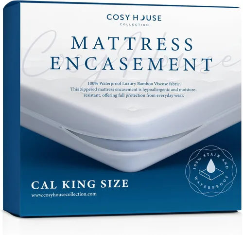 Miniatura 10 de Colección Cosy House Envoltura de Colchón con Cremallera de Lujo - Esenciales para Dormitorio Universitario - 100% Impermeable - Rayón Derivado