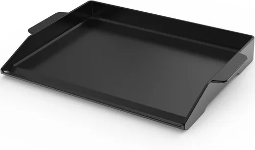 Onlyfire - Plancha universal de hierro fundido, revestimiento antiadherente pre-sazonado, placa de parrilla con paredes laterales extra altas para