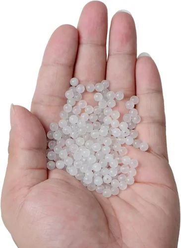 Miniatura 2 de Bymitel - Cuentas redondas de jade blanco natural de 5/32 de pulgada, 210 unidades de piedras preciosas auténticas para bricolaje y fabricación