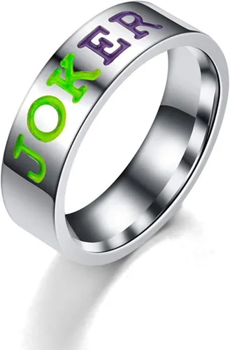 BICMTE joker ringsNew Joker Lover Couple Stainless Steel Wedding RingsJewelry The Joker His and Hers RingAnniversary