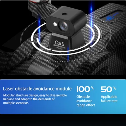 Miniatura 7 de AE60 Ultra Drones con cámara para adultos, grabación de video 4K y resolución de fotos 8K, cardán de 3 ejes, alcance de 7.5 millas, control remoto