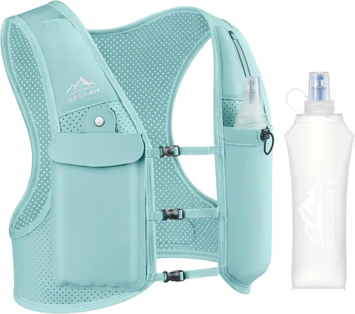 Miniatura 16 de Zelvot Chaleco para Correr para Mujeres y Hombres, Patente Original de EE. UU., Chaleco de Hidratación para Correr con Correas de Pecho Ajustables