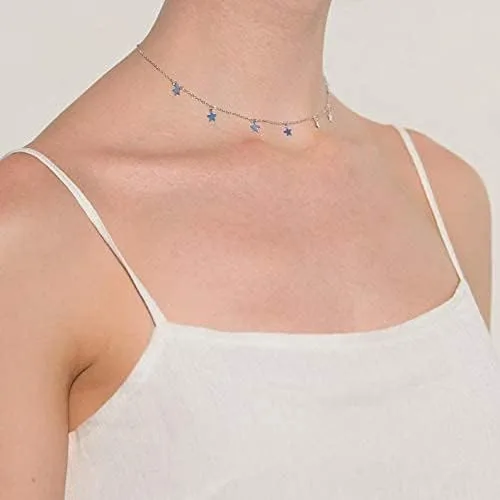 Miniatura 5 de Frodete Gargantilla de estrella dorada para mujer, bonito collar para adolescentes y niñas, collar de estrella de moda, gargantilla ajustable