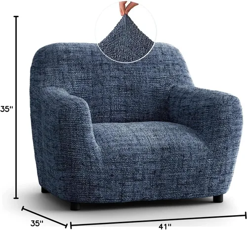 Miniatura 10 de PAULATO BY GA.I.CO. Funda para silla – Funda elástica para sillón – Funda de sillón para mascotas y niños – Fundas suaves para silla – Protector