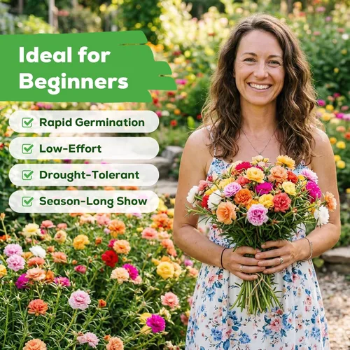 Miniatura 2 de Tri-Color French Marigold Seeds for Planting – 4OZ 38,000+ Open-Pollinated Flower Seeds to Plant, High Germination Rate, Fast Blooming for Gardens