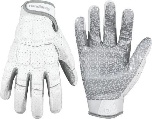 Miniatura 8 de HANDLANDY Football Gloves Men, Sticky Wide Receiver Grip Gloves, Stretch Fit Football Glove Adult
