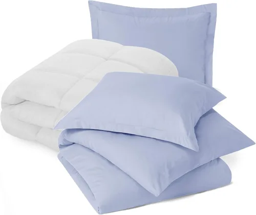 Miniatura 18 de Nestl - Juego de ropa de cama Queen con edredón – Juego de edredón para cama queen; Juego de funda de edredón Queen, Juego de edredón azul playa