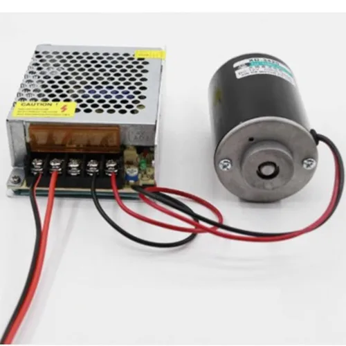 Miniatura 9 de Motor de CC de alta velocidad de 30 W de alta velocidad CW/CCW Motor de CC de imán permanente Motor de CC cepillado Mini motor eléctrico