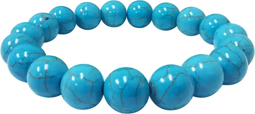 Miniatura 663 de Gem Avenue Handmade Round Bead Stretch Bracelet Unisex Natural Stone Beaded Jewelry for Men & Women, Elastic Wristband for Daily Wear