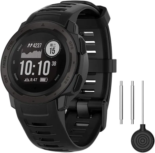 Miniatura 7 de Correa para Garmin Instinct 2, correa de repuesto de silicona suave para Garmin Instinct 2/Instinct 2 Solar/Instinct Tide/Instinct Tactical/Instinct