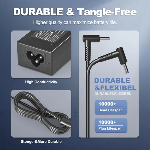 Miniatura 4 de Cargador de portátil de 45 W para HP 15-CS 15-CP 15-DA 15-DB 15-DY 15-EF:15-ef0023dx ef0021nr ef0875ms 15-cs3055wm 15-cs3075wm 15-cp0053cl 15-dy2