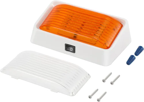 Miniatura 9 de Kohree Luz LED de 320 lúmenes para porche exterior con interruptor, luz de repuesto de 12 V para casas rodantes, remolques, cámpers, 5ª rueda, base